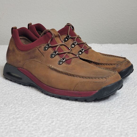 Cole Haan Shoes Men's Size 13M Country Moc Toe Oxford Tan Maroon C00970 - Picture 1 of 9